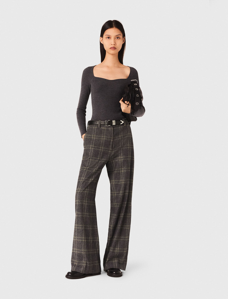 maje Checked suit trousers outlook