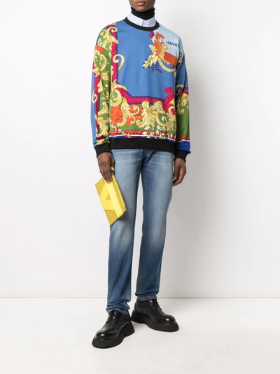 VERSACE Medusa Renaissance-print sweatshirt outlook