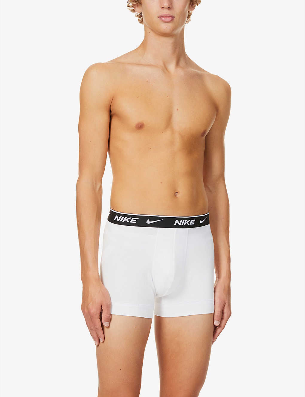 Pack of three Everyday stretch-cotton jersey trunks - 2
