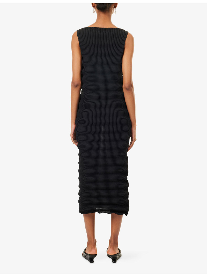 June Spring Pleats Knit Midi Dress 4