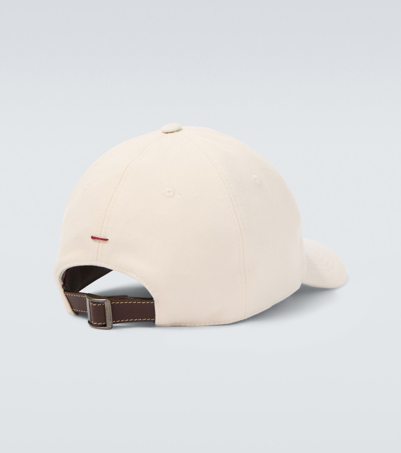 Brunello Cucinelli Logo canvas baseball cap outlook