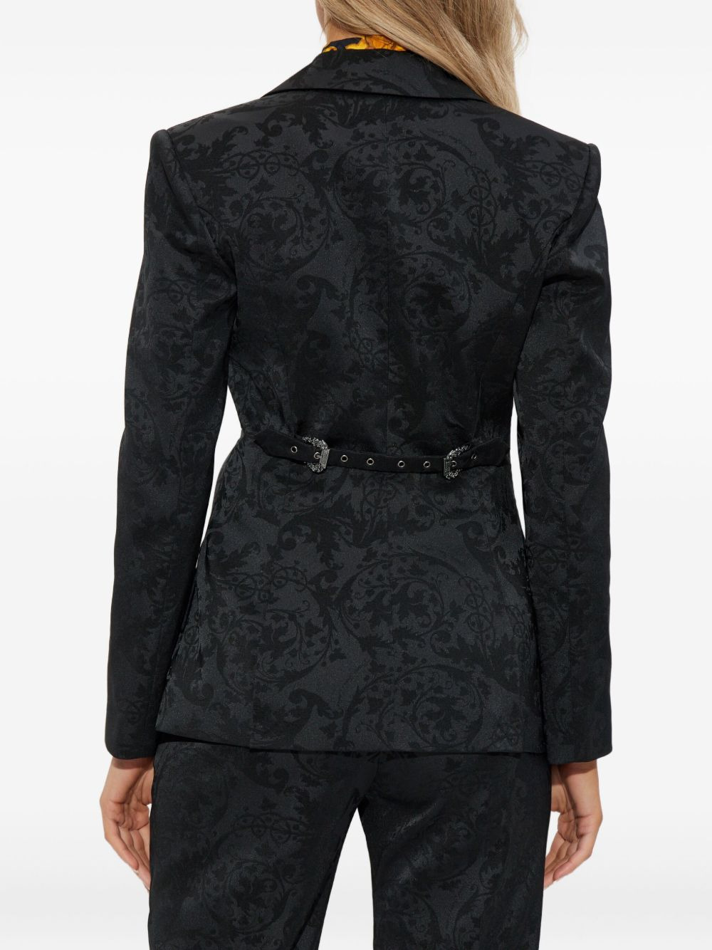 Barocco pattern blazer - 4