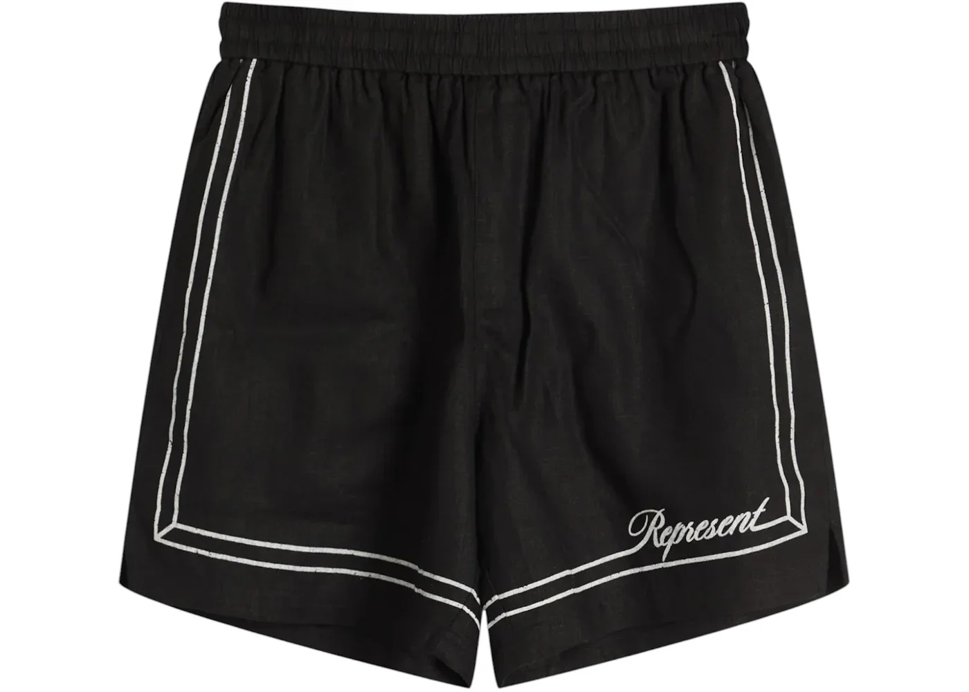 Represent Border Short Jet Black - 1
