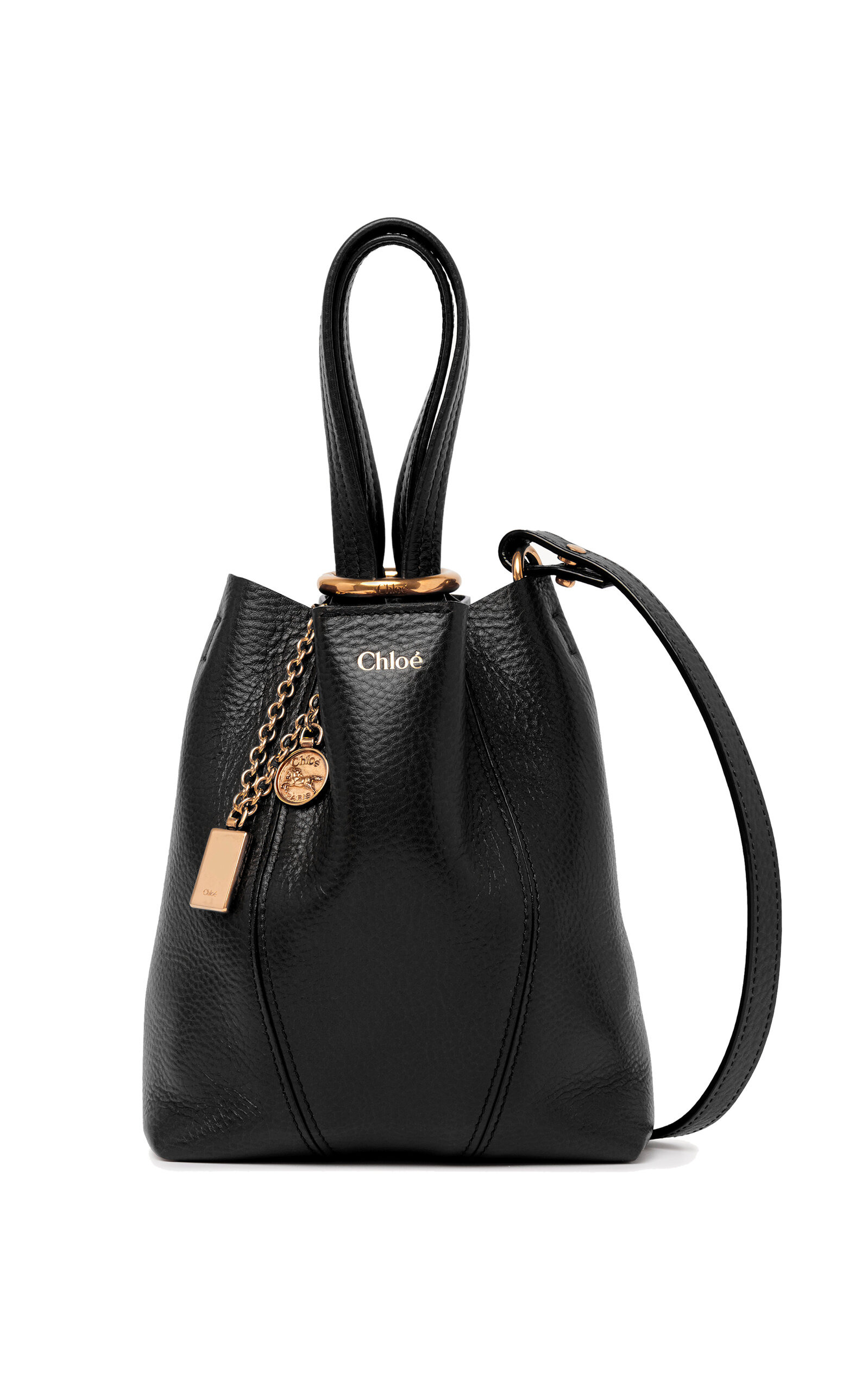 Spin Leather Tote Bag black - 1