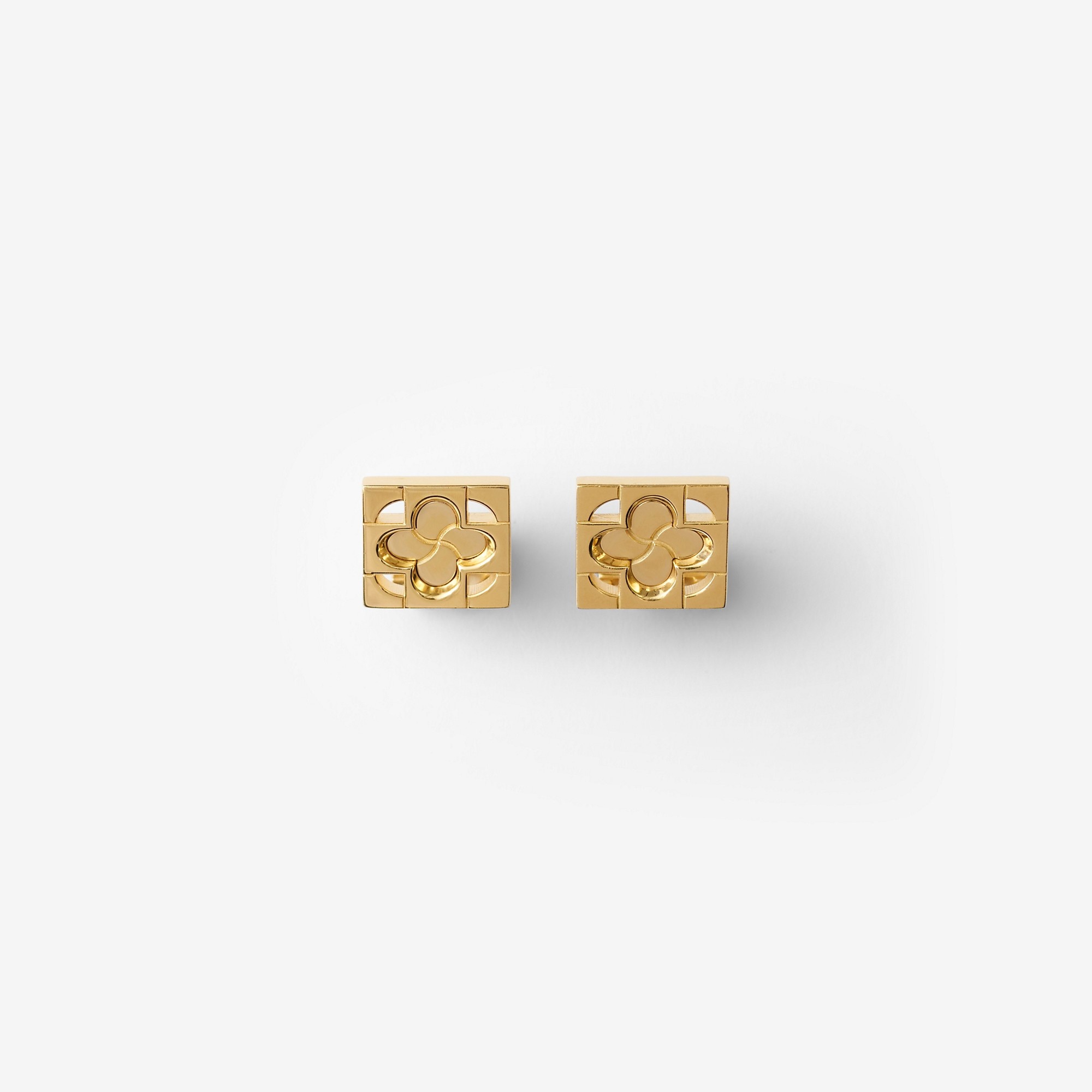 Gold-plated Rose Monogram Cufflinks - 3