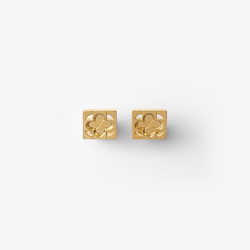 Gold-plated Rose Monogram Cufflinks 3