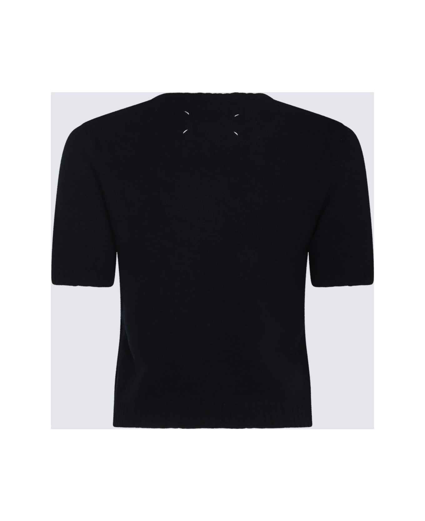 Navy Blue Wool Knitwear - 2