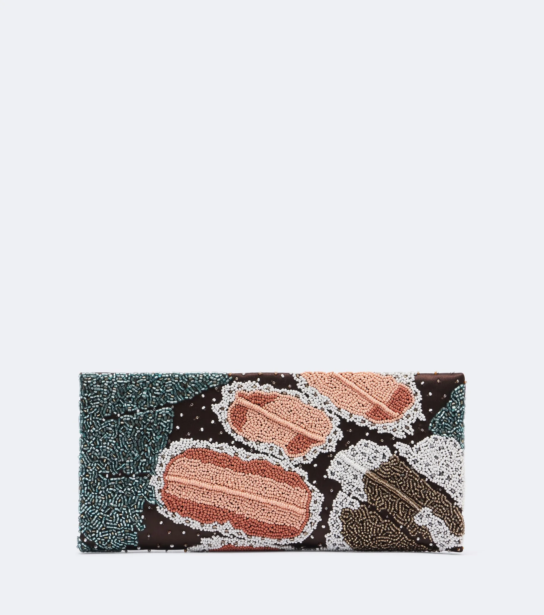 Muse Small beaded satin clutch - 1