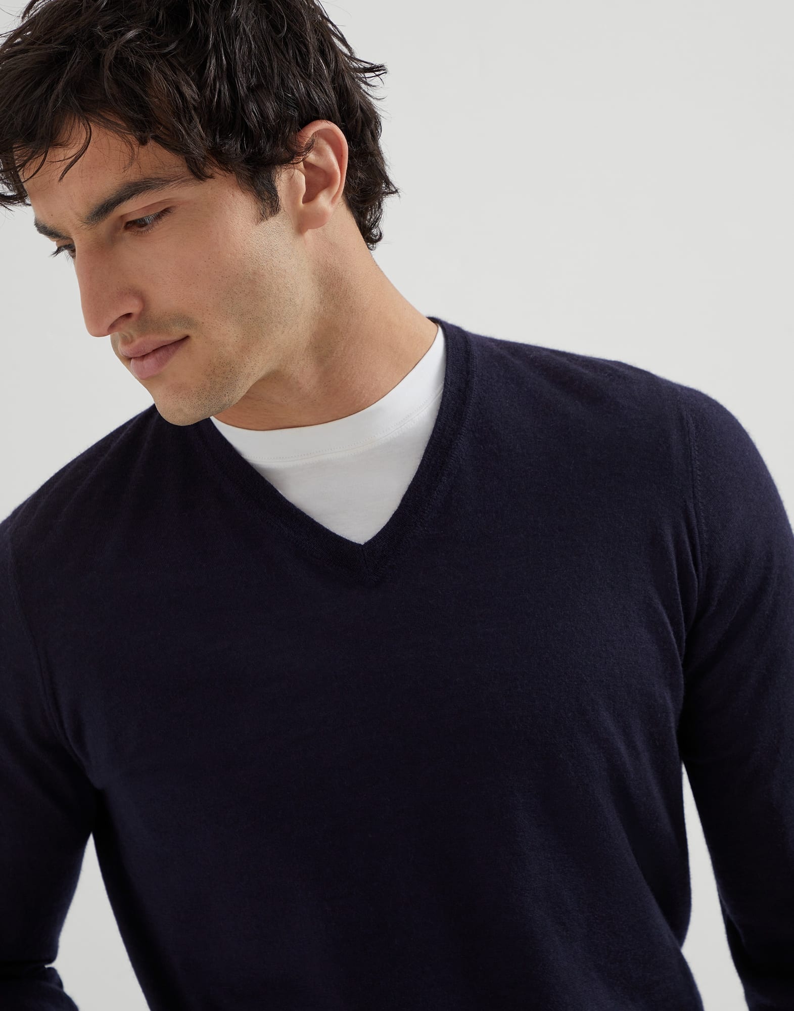 Cashmere and silk lightweight sweater - 3