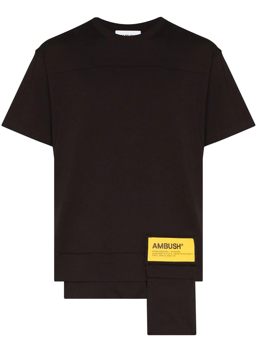 logo front-pocket T-shirt - 1