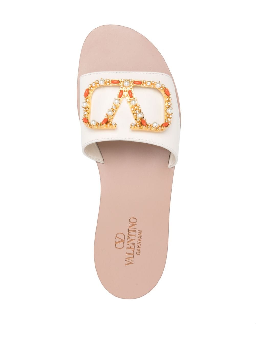 Valentino Valentino Garavani Woman Ivory Leather Vlogo