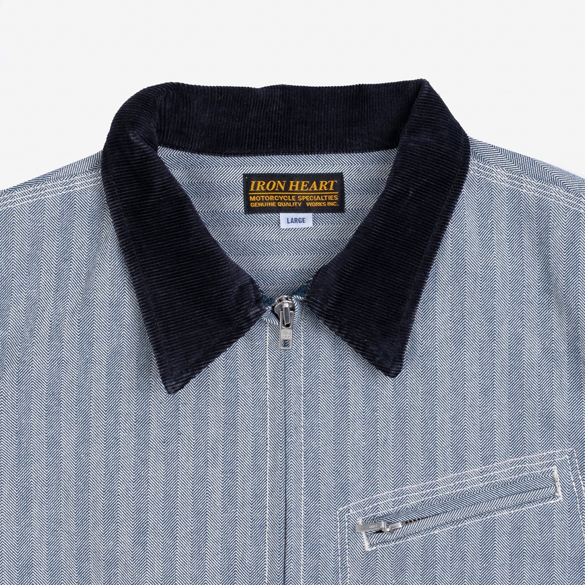 IHJ-119-BLU 14oz Heavy Herringbone Work Jacket - Blue - 11