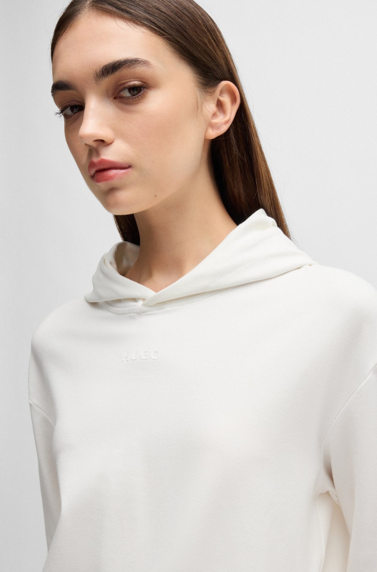 STRETCH-JERSEY HOODIE WITH LOGO PRINT - 4