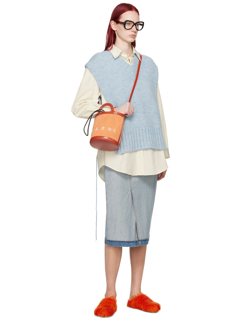 Orange Small Tropicalia Bucket Bag 4