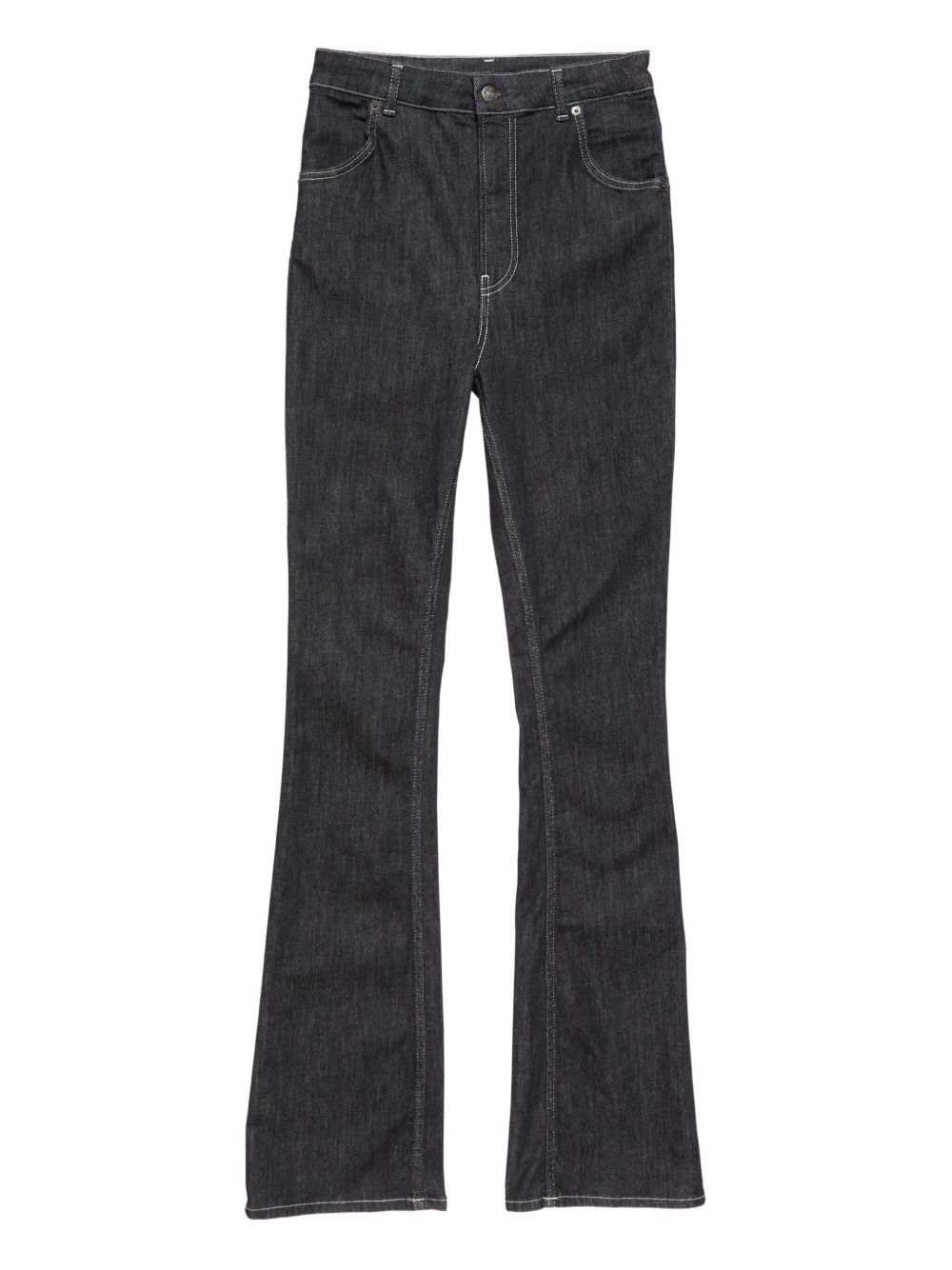 bow-detail flared trousers - 1