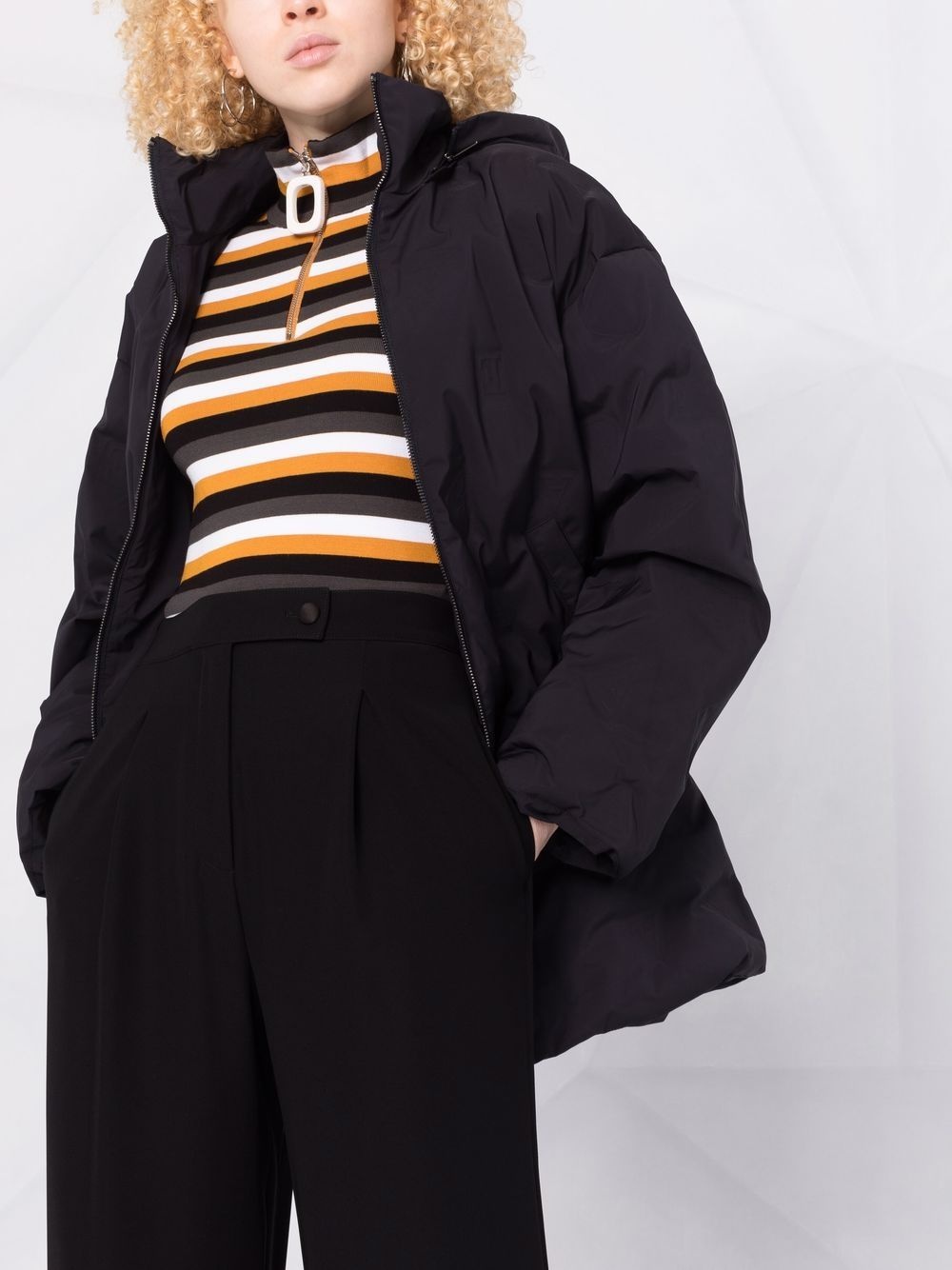 high-waist wide-leg trousers - 3