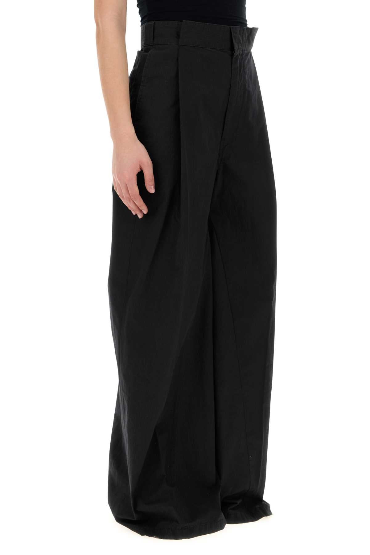 Maison Margiela Women Black Cotton And Nylon Wide-Leg Pant - 3