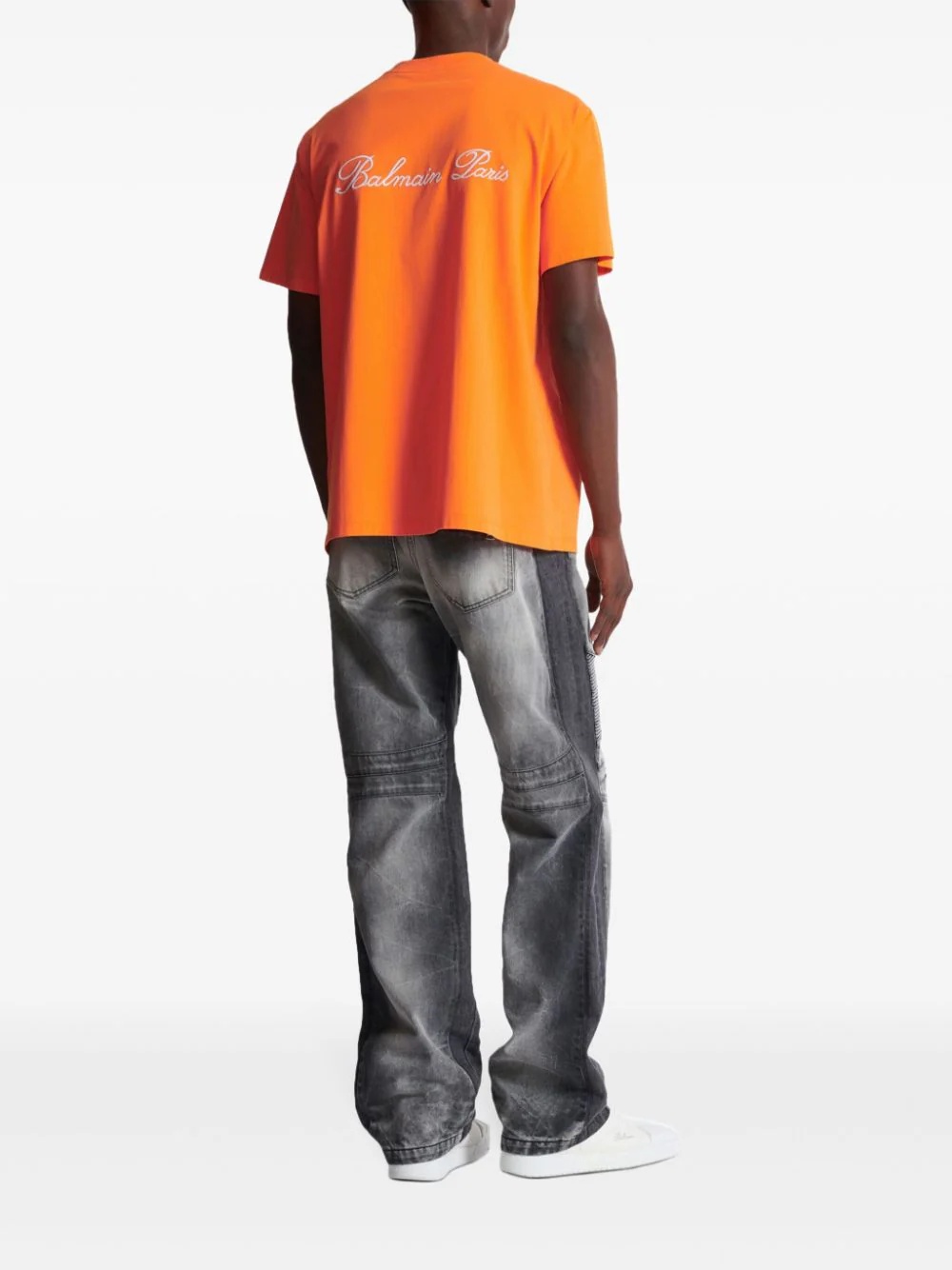 Balmain Signature Embroidery Bulky Fit T-Shirt | club21