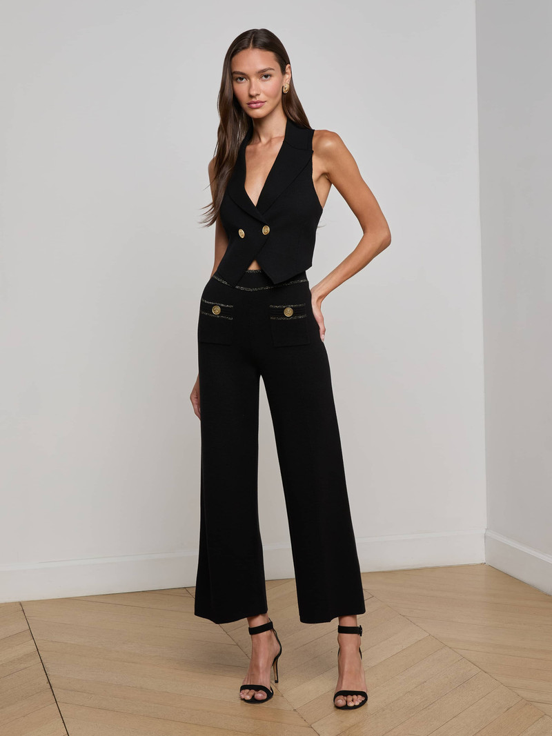 L'AGENCE Madrid Wide Leg Knit Pant outlook