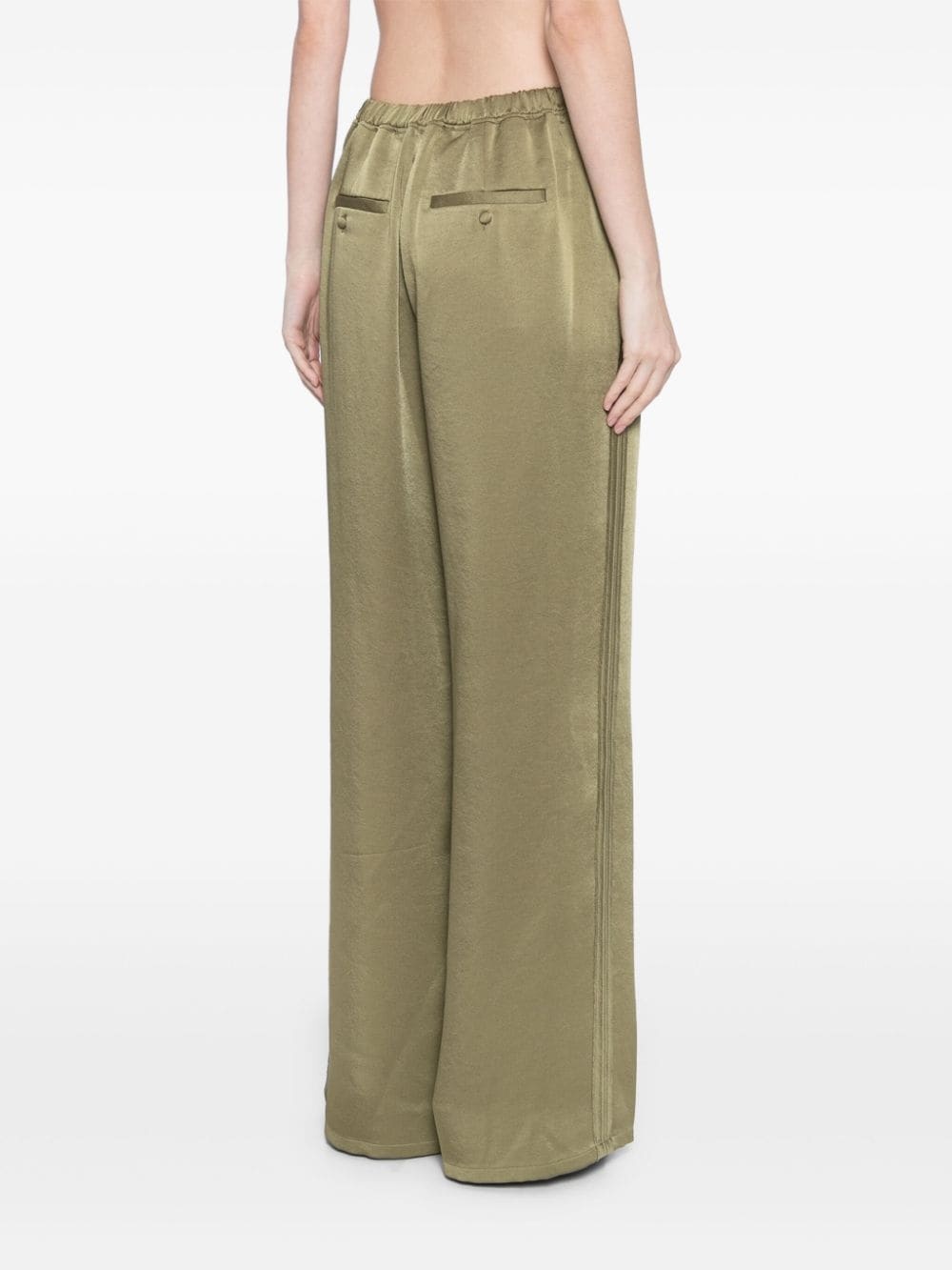 satin-finish straight trousers - 4