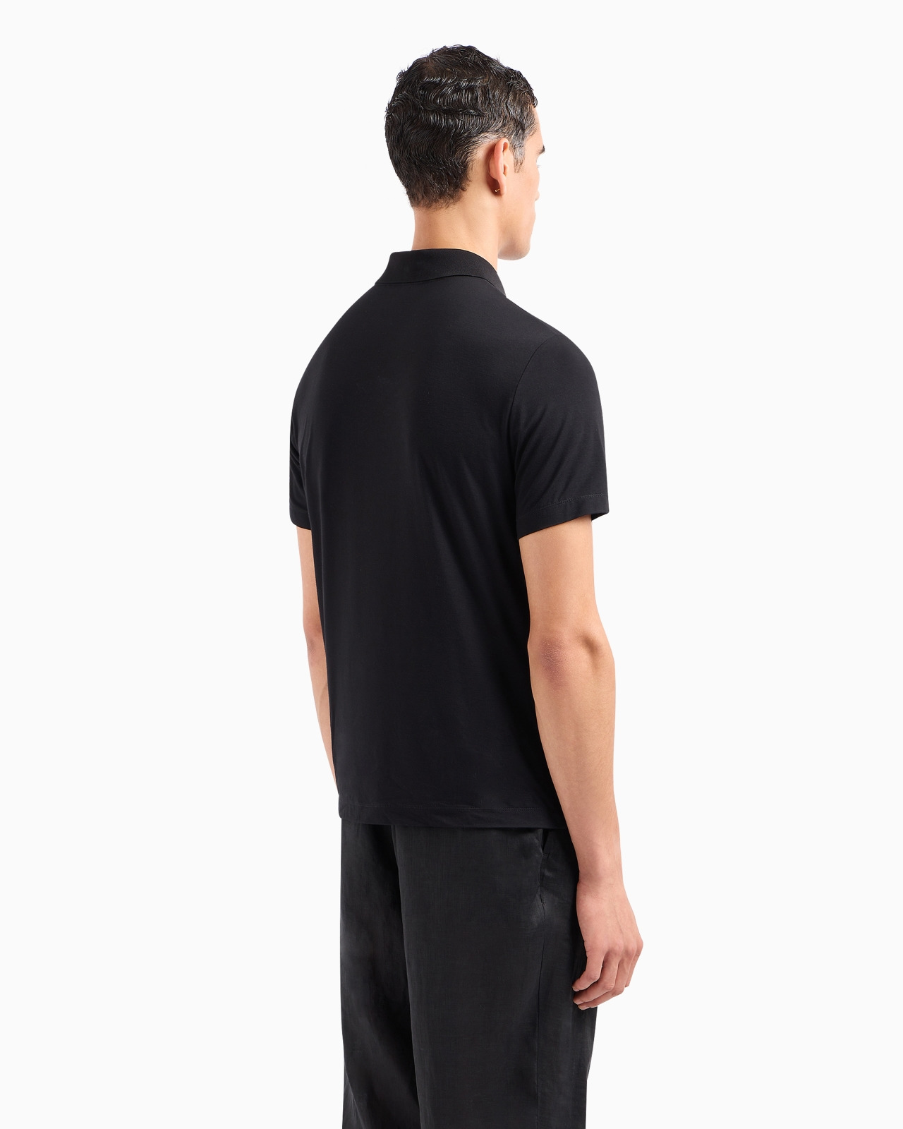 ASV short-sleeved viscose-jersey polo shirt - 3
