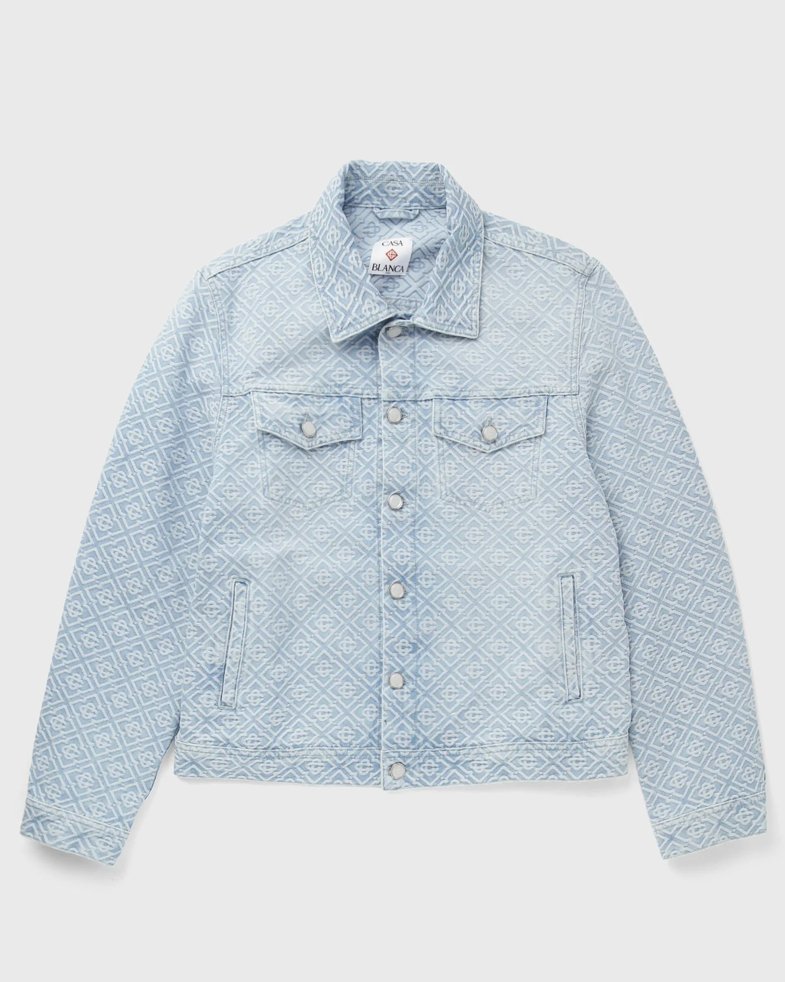 WASHED MONOGRAM DENIM JACKET - 1