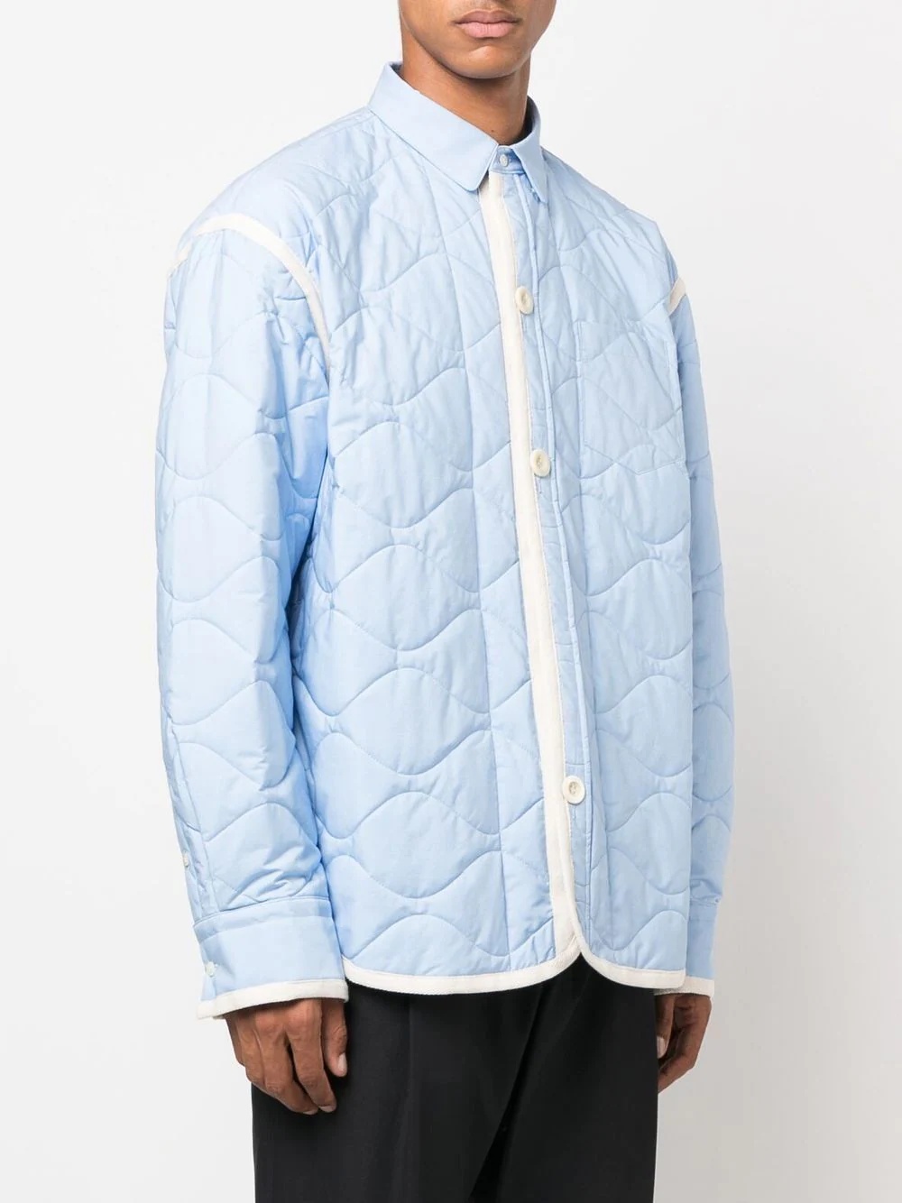 quilted shirt jacket - 3