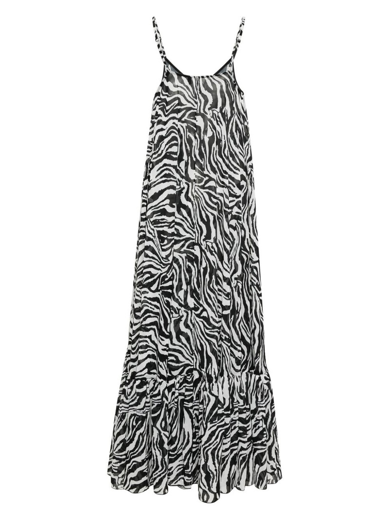 ROTATE x Reina Olga zebra-print maxi dress outlook