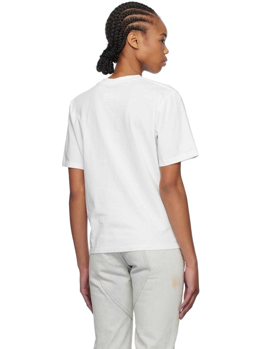 White Taped Logo T-shirt - 3