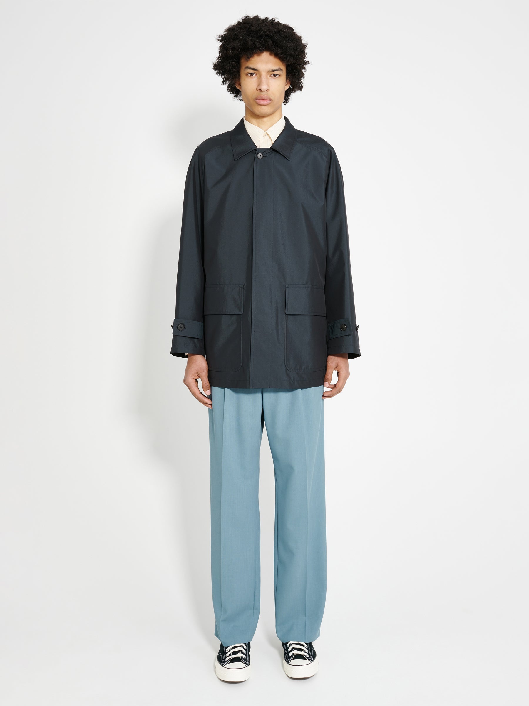AURALEE FINX POLYESTER WEATHER BLOUSON