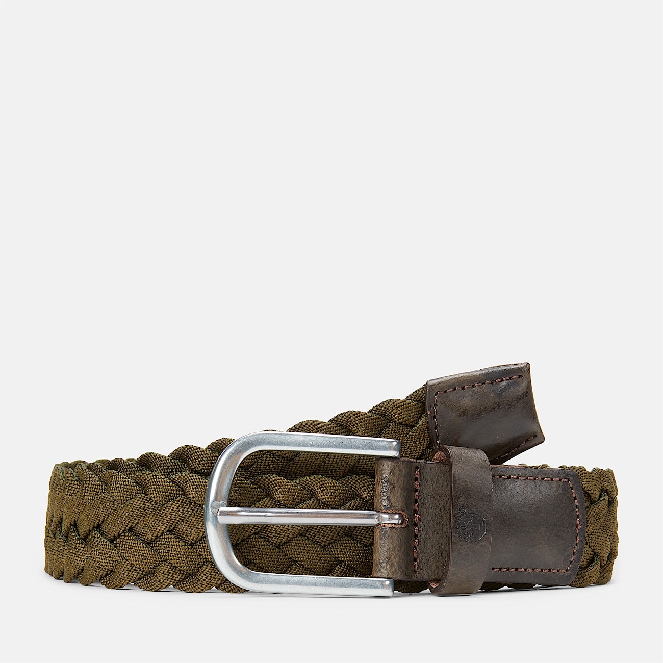 Men's 35mm Braided Belt with Leather Details - 1