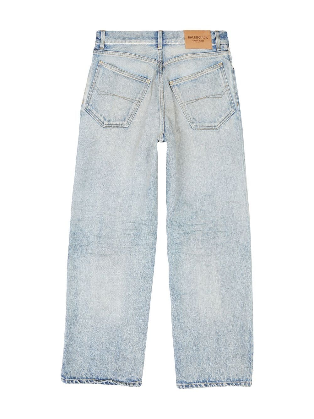 cropped straight-leg jeans - 2