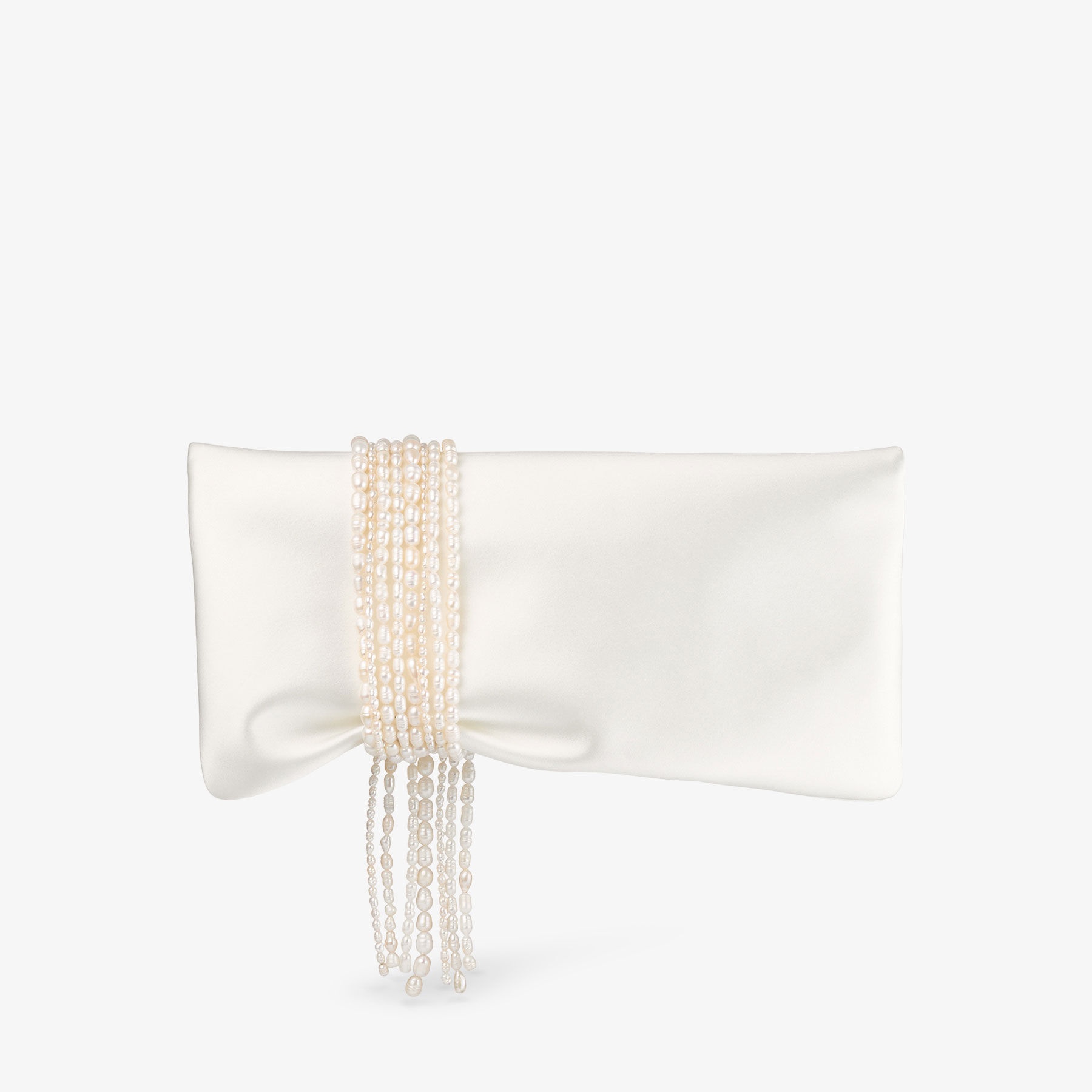Zandra
Ivory Satin Clutch Bag - 5