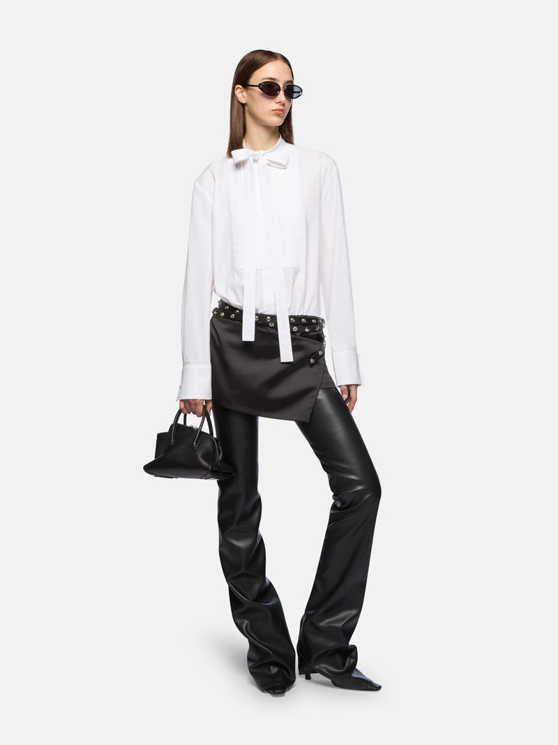 THE ATTICO WHITE AND BLACK MINI DRESS outlook