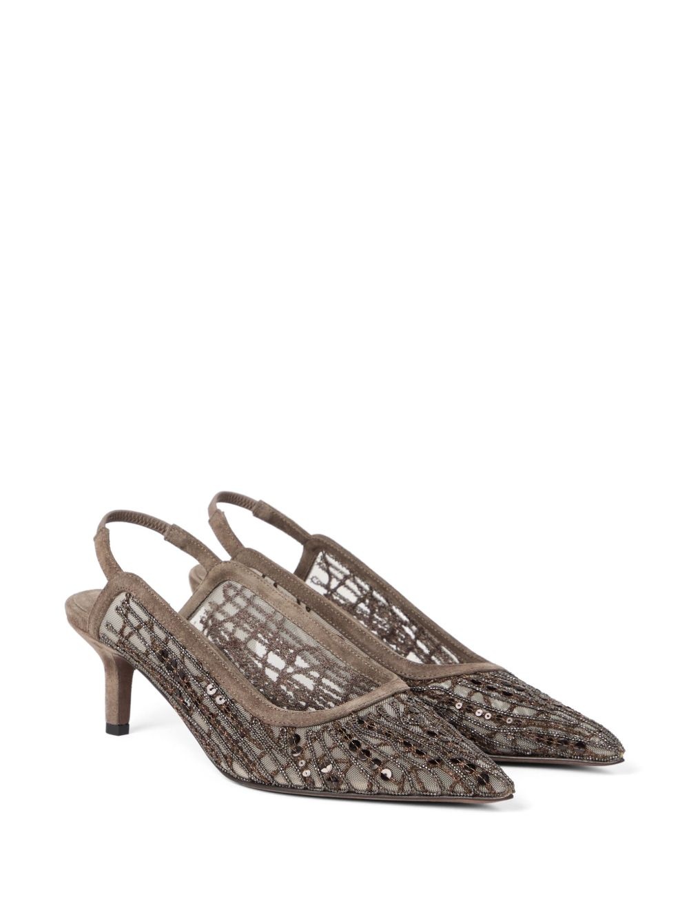 55mm sequin-embellished pumps - 2