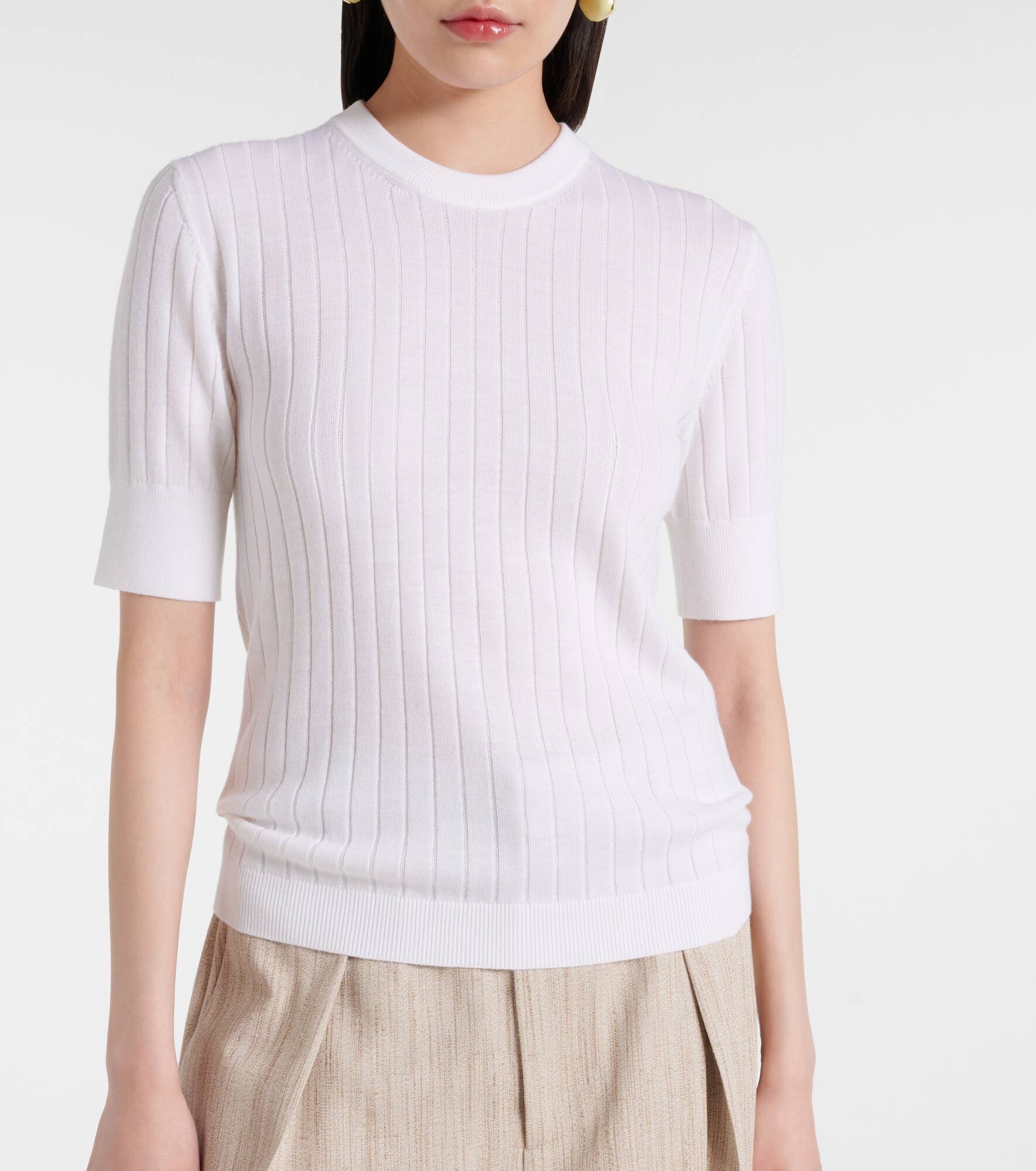 Ribbed-knit top - 5