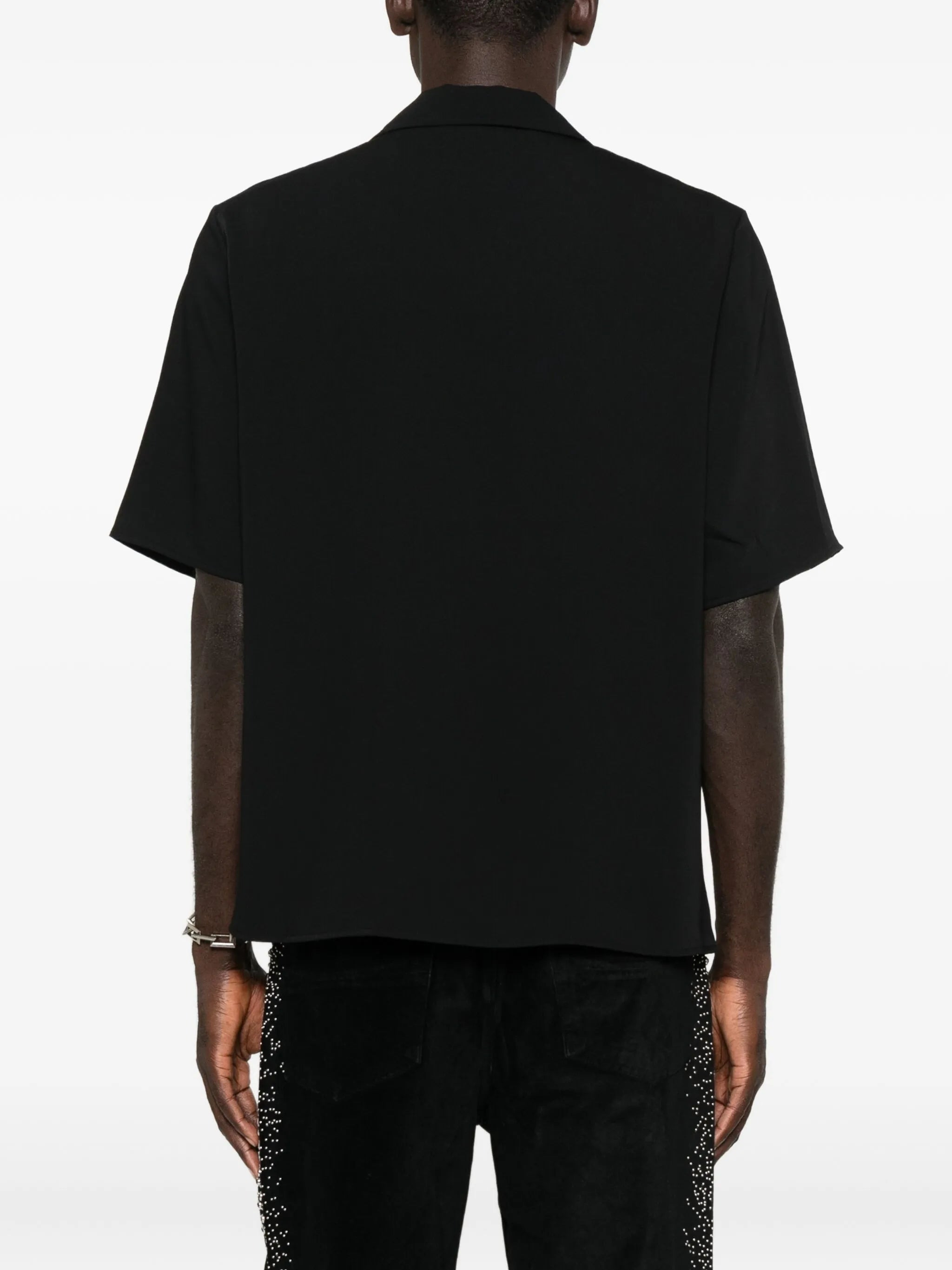 Amiri Floral-collar Panelled Shirt - 2