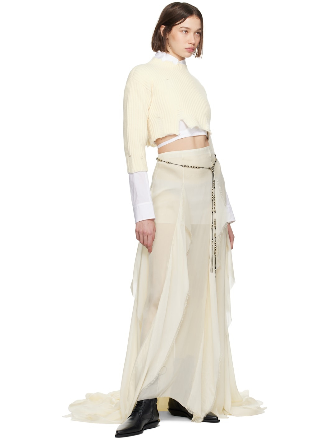 Off-White Saga X-Long Maxi Skirt - 4