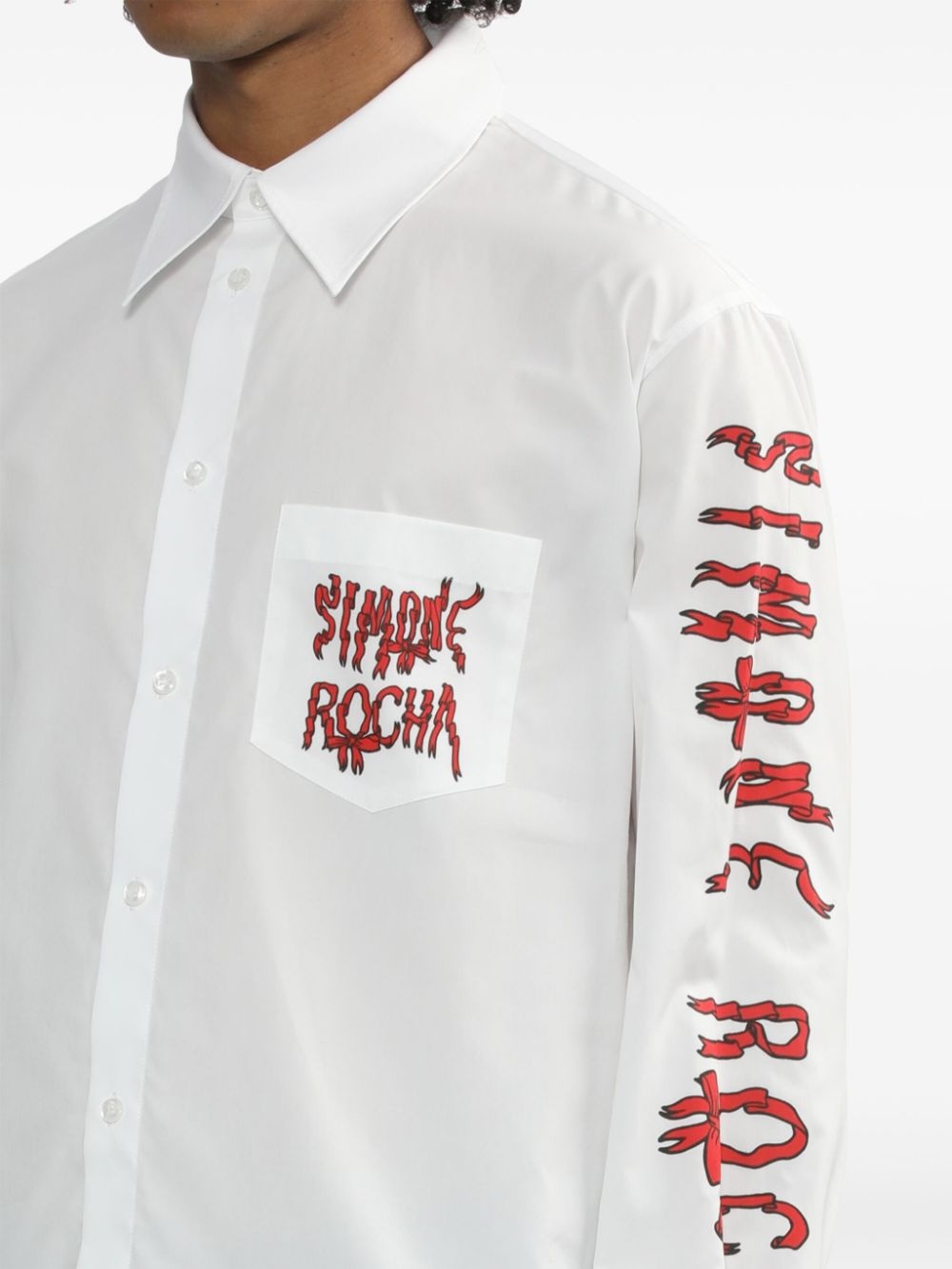 logo-print shirt - 5