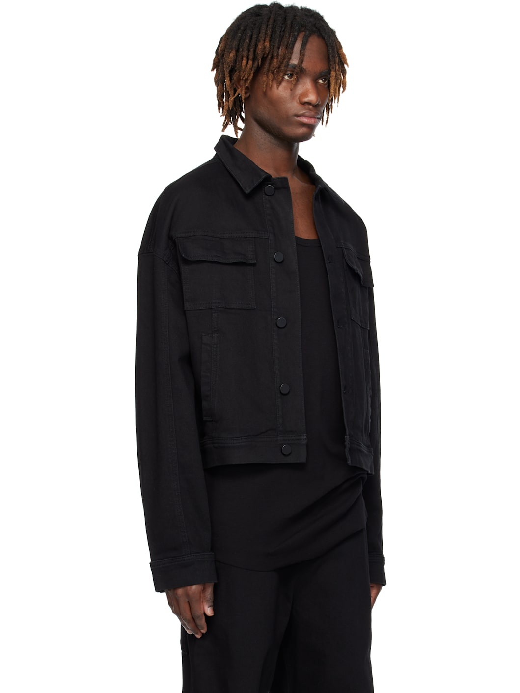 Black M J 71 Denim Jacket - 2