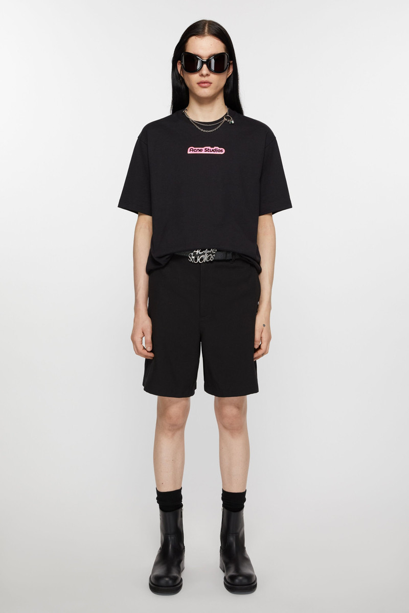 Acne Studios Regular fit shorts - Black outlook