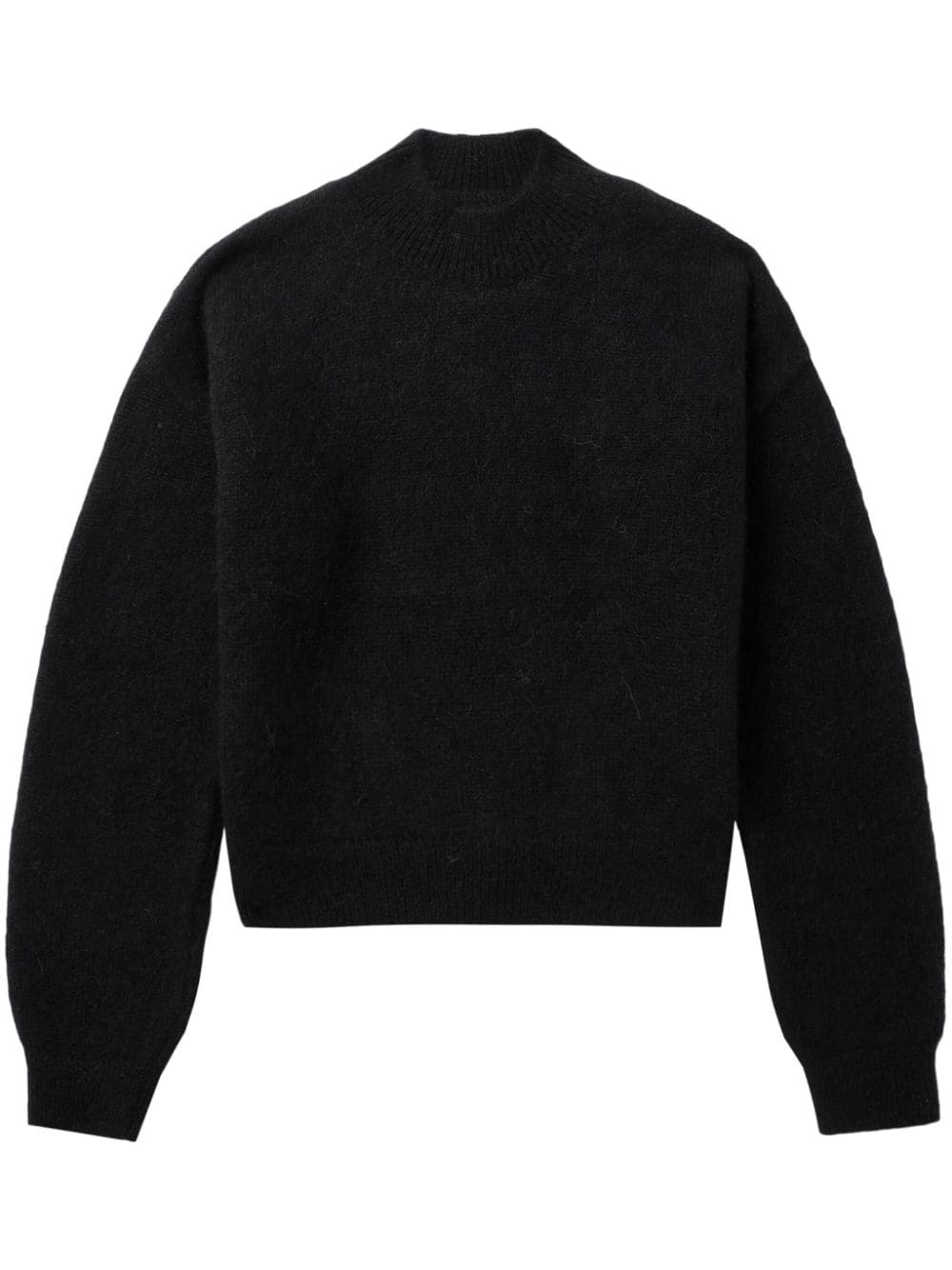 intarsia knitted-logo crew-neck jumper - 1