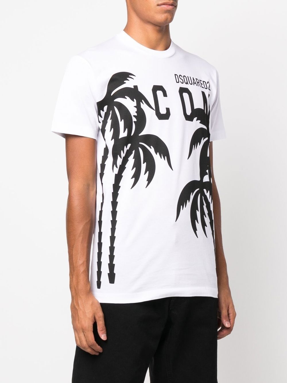 palm tree logo-print T-shirt - 3