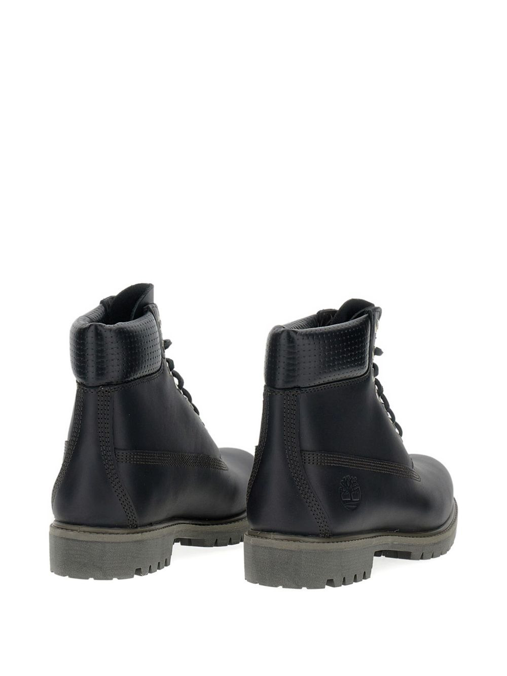 padded-collar lace-up boots - 4