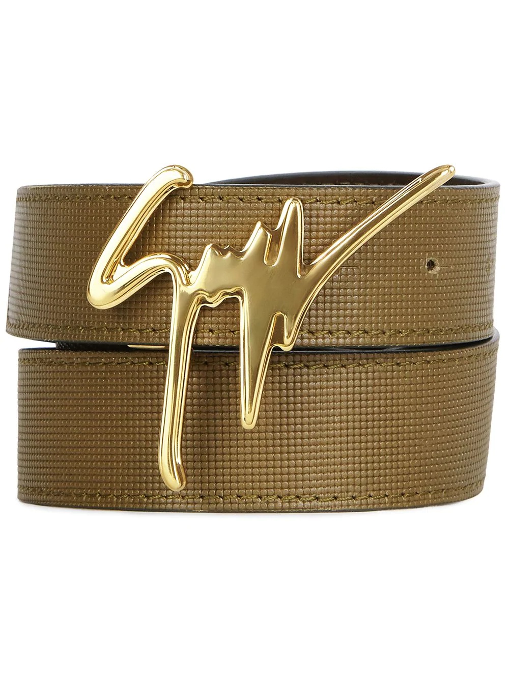 logo buckle belt - 1