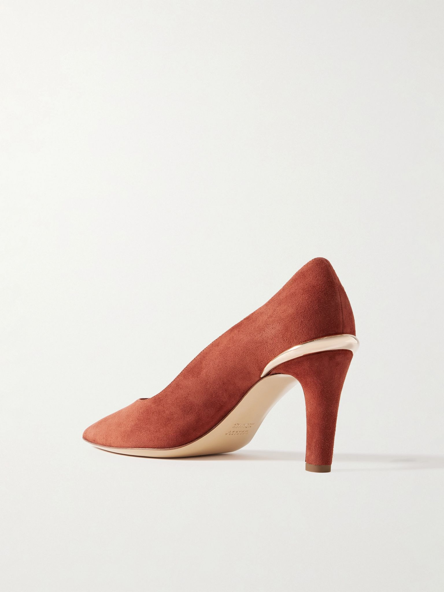 Edwina suede pumps Orange - 3
