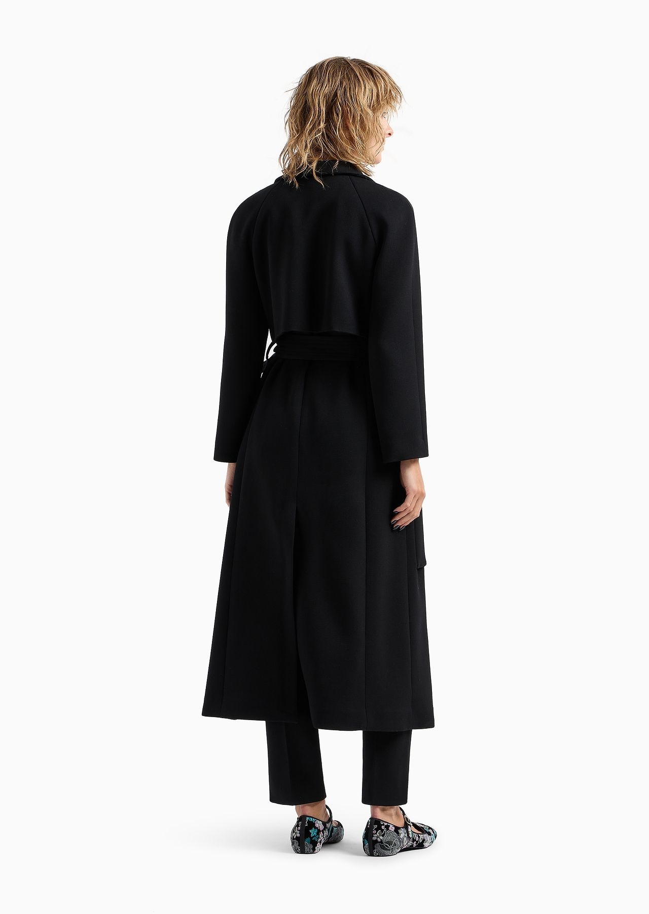 Long coat in double stretch wool - 3