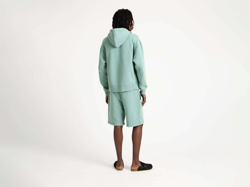 MENS DRAWSTRING SHORTS IN WASHED TEAL 3