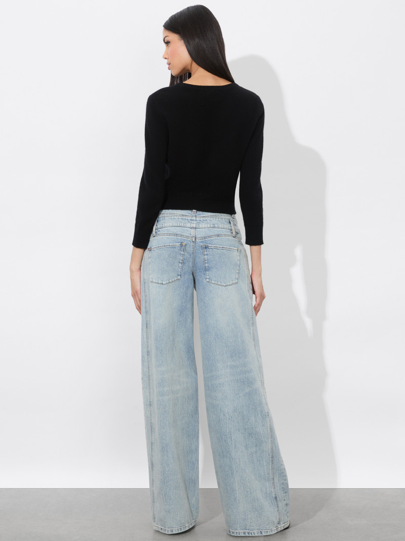 Alice + Olivia DOUBLE WAIST COOL JEAN outlook
