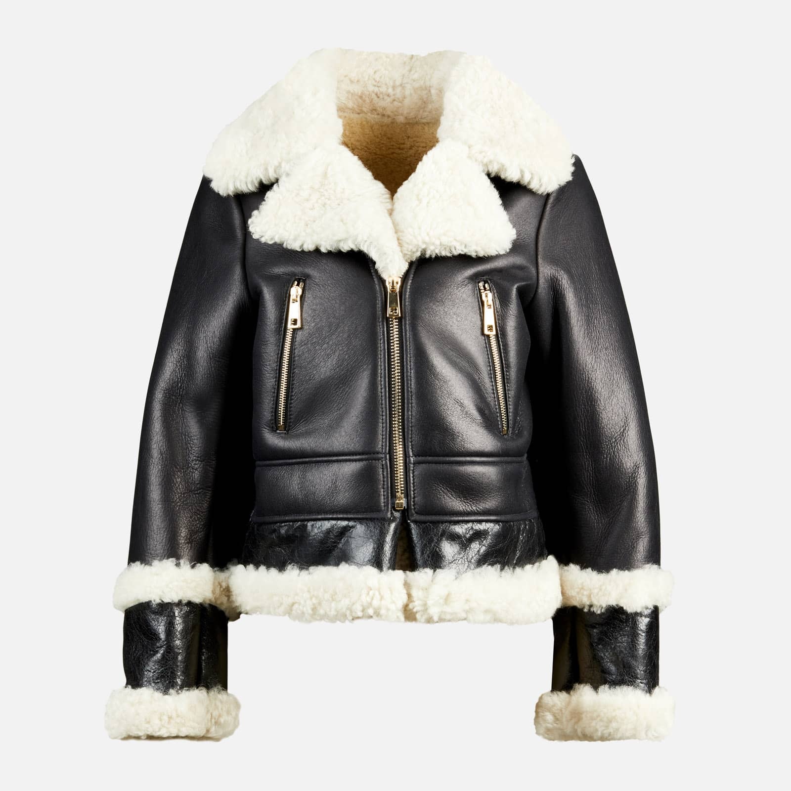 Biker in Sheepskin Black - 1